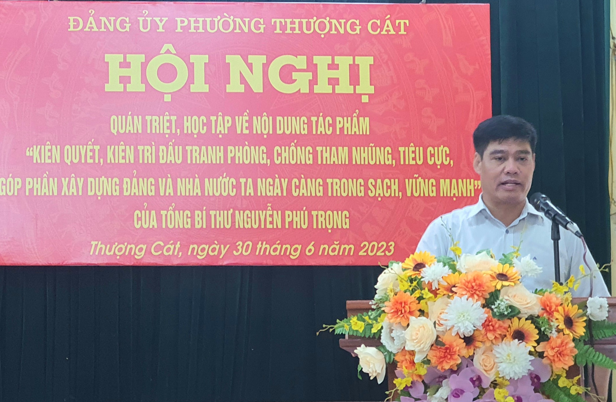 Sinh hoạt chính trị, tư tưởng tác phẩm “Kiên quyết, kiên trì đấu tranh phòng chống tham nhũng, tiêu cực, góp phần xây dựng Đảng và Nhà nước ta ngày càng trong sạch, vững mạnh” của Tổng Bí thư Nguyễn Phú Trọng