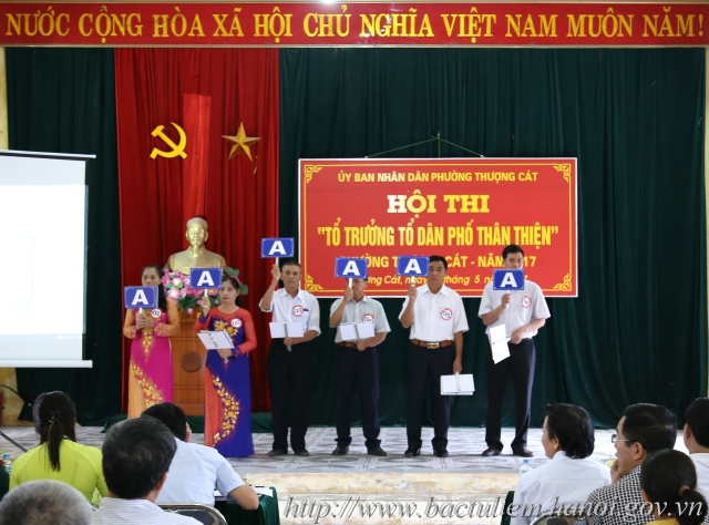 Hội thi “Tổ trưởng tổ dân phố thân thiện” phường Thượng Cát năm 2017